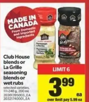 Real Canadian Superstore Club House Blends or La Grille offer