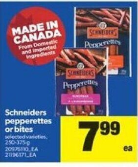 Real Canadian Superstore Schneiders Pepperettes or Bites offer