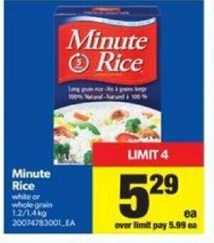 Real Canadian Superstore Minute Rice offer