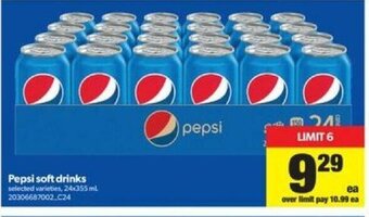 Real Canadian Superstore Pepsi Soft Drinks offer