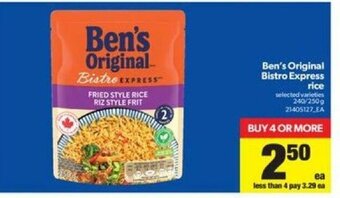 Real Canadian Superstore Ben's Original Bistro Express offer
