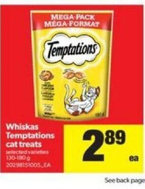 Real Canadian Superstore Whiskas Temptations Cat Treats offer