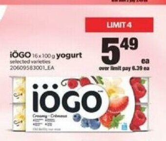 Real Canadian Superstore IÖGO Yogurt offer