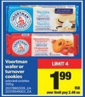 Real Canadian Superstore Voortman Wafer or Turnover Cookies offer
