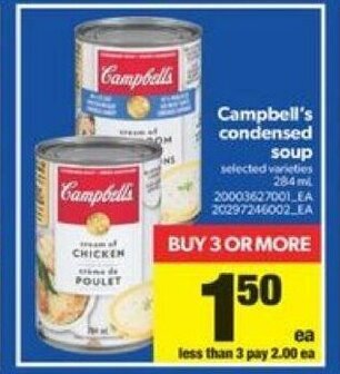 Real Canadian Superstore Campbell's Condensed Soup offer