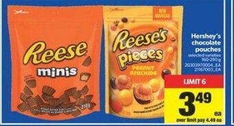 Real Canadian Superstore Hershey's Chocolate Pouches offer