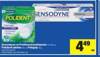 Real Canadian Superstore Sensodyne or ProNamel Toothpaste offer
