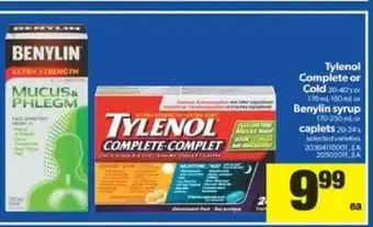 Real Canadian Superstore Tylenol Complete or Cold offer