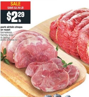 Pork Sirloin Chops Or Roast