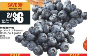 Valu-mart Blueberries offer