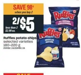 Valu-mart Ruffles Potato Chips offer