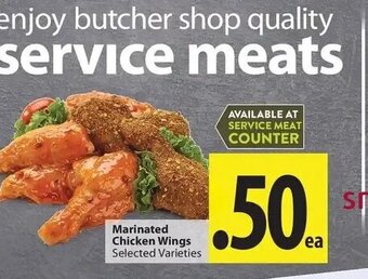 Save on Foods Marinated chicken wings offer