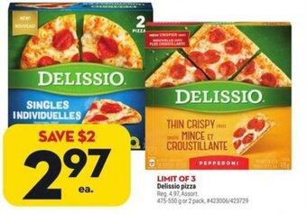 Giant Tiger Delissio pizza offer