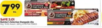 Giant Tiger Butcher's Selection Stampede ribs offer