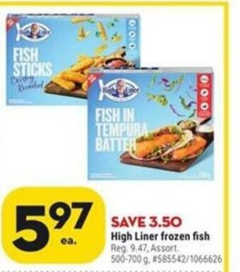 Giant Tiger High Liner frozen fish offer