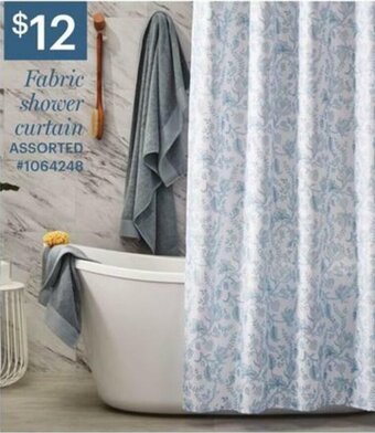 Giant Tiger Fabric shower curtain offer