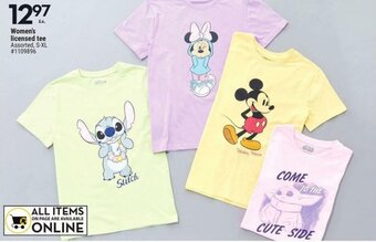 Giant Tiger Women's licensed tee offer
