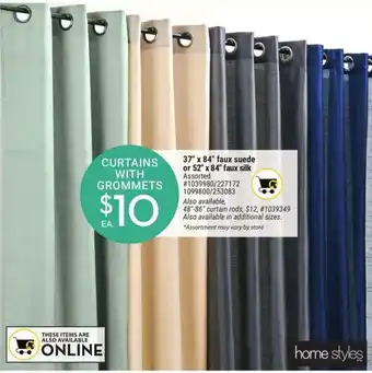 Giant Tiger Curtains with Grommets offer