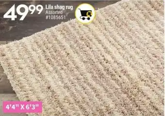Giant Tiger Lila shag rug offer