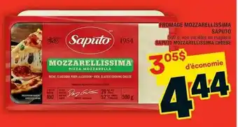 Super C Fromage Mozzarellissima Saputo offer