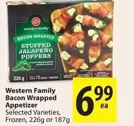 Save on Foods Western family bacon wrapped appetizer offer