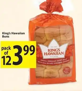 Save on Foods King's hawaiin buns offer
