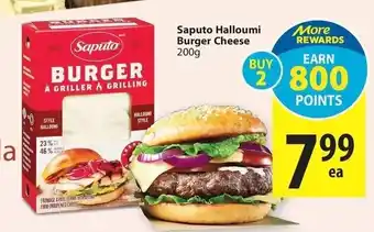 Save on Foods Saputo hallound burger cheese offer