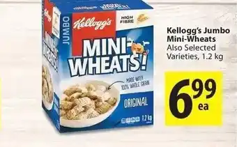 Save on Foods Kellogg's jumbo mini-wheats offer