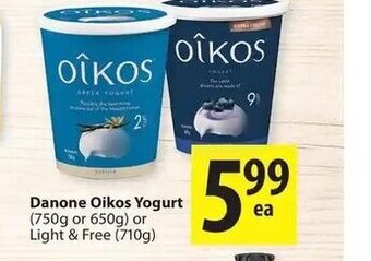 Save on Foods Danone oikos yogurt offer