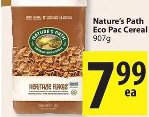 Save on Foods Nature's path eco pac cereal offer
