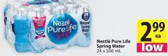 Save on Foods Nestlé pure life spring water offer