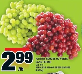 Super C Raisins rouges ou verts sans pépins offer