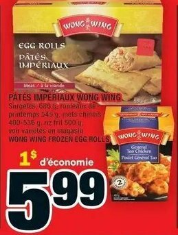 Super C Pâtes imperiaux wong wing offer