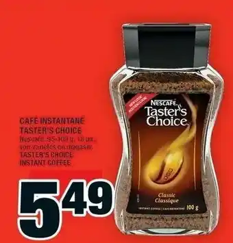Super C Café instantané taster's choice offer