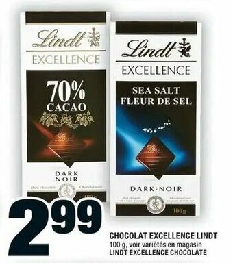 Super C Chocolat excellence lindt offer