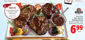 Quality Foods Top Sirloin Grilling Steak offer