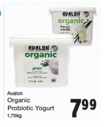 Quality Foods Organic Probiotic Yogurt offer