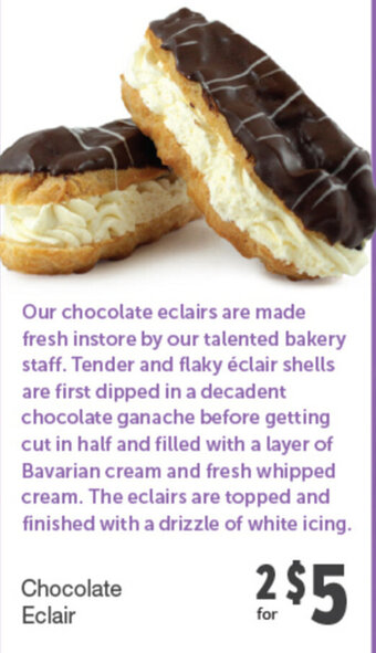 Quality Foods Chocolate Eclair offer