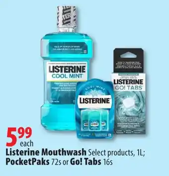 London Drugs Listerine Mouthwash offer