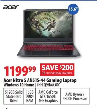 London Drugs Acer Nitro 5 AN515-44 Gaming Laptop offer
