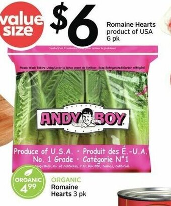 Sobeys Romaine Hearts offer