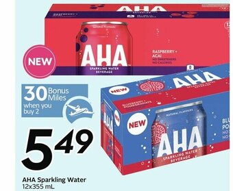 Sobeys Aha Sparkling Water offer
