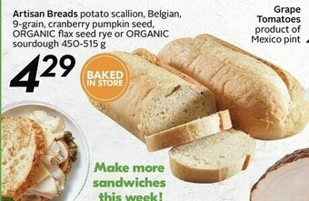 Sobeys Artisan Breads offer