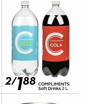 Sobeys Compliments Soft Drinks offer