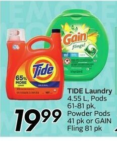 Sobeys Tide Laundry offer