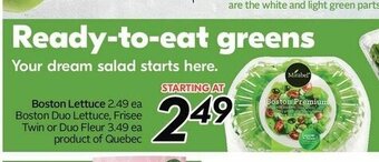 Sobeys Boston Lettuce offer