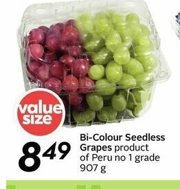 Sobeys Bi-Colour Seedless Grapes offer