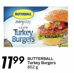 Sobeys Butterball Turkey Burgers offer