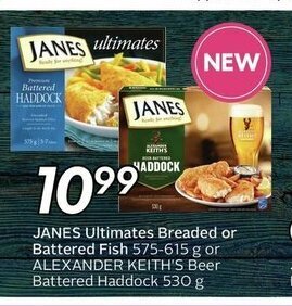 Sobeys Janes Ultimates Breaded or Battered Fish offer