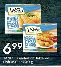 Sobeys Janes Breaded or Battered Fish offer